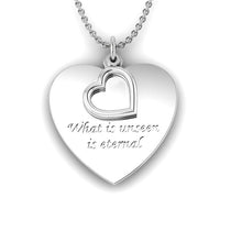 Load image into Gallery viewer, &quot;Eternal&quot; Silver Necklace and Rose Charm
